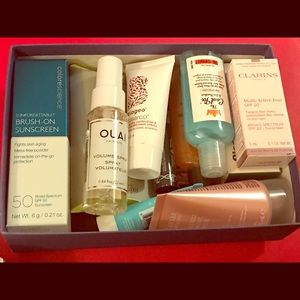 Box of Sample Beauty Products